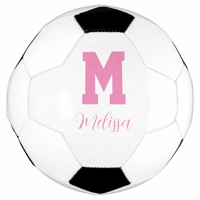 Player name and monogram soccer ball (Front)