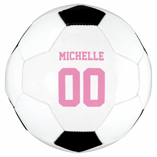 Player name and number soccer ball (Front)