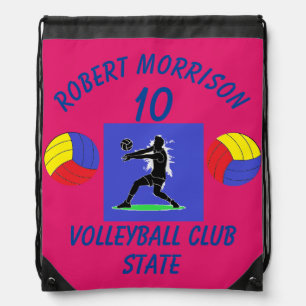Player Name Number Team Name Drawstring Backpack