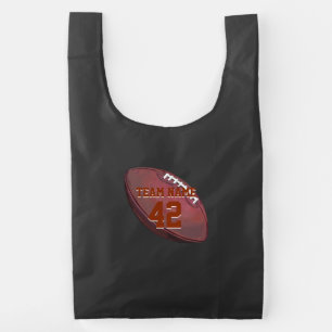 Player Name on Painted Football Reusable Bag