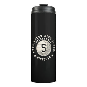 Player Name School Volleyball Team Thermal Tumbler