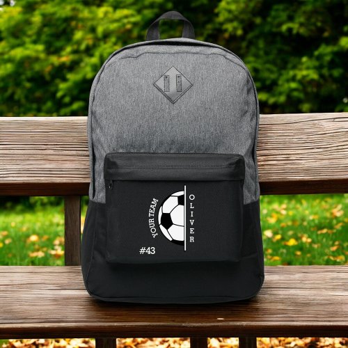 Player Name  Team Name  Number  Soccer Port Authority Backpack