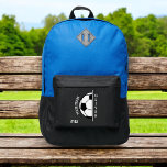 Player Name | Team Name | Number | Soccer Port Authority® Backpack<br><div class="desc">Gear up your young athlete with the Boys Soccer Ball Kids Sports School Port Authority® Backpack. This dynamic backpack features a fun soccer ball design, perfect for school and sports activities. Made from durable materials, it includes spacious compartments, sturdy zippers, and side pockets for water bottles. The padded straps ensure...</div>
