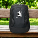 Player Name | Team Name | Number | Soccer Port Authority® Backpack<br><div class="desc">Gear up your young athlete with the Boys Soccer Ball Kids Sports School Port Authority® Backpack. This dynamic backpack features a fun soccer ball design, perfect for school and sports activities. Made from durable materials, it includes spacious compartments, sturdy zippers, and side pockets for water bottles. The padded straps ensure...</div>
