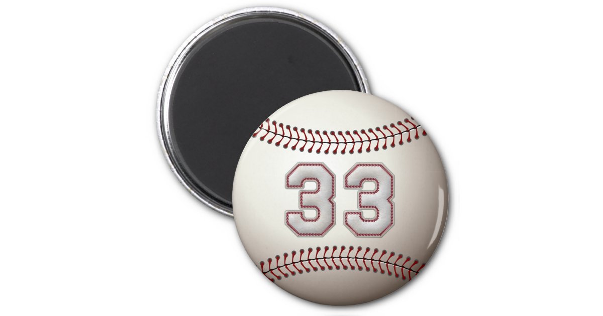 Baseball Style Number 1 With Seam Magnet