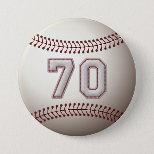 Player Number 70 _ Cool Baseball Stitches Pins