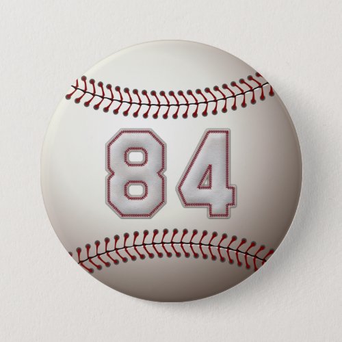 Player Number 84 _ Cool Baseball Stitches Pins