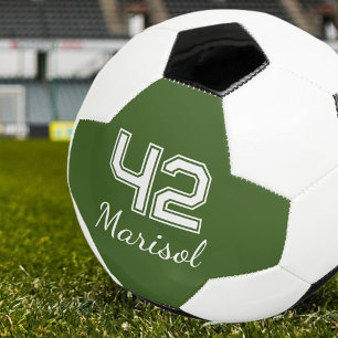Player Number Monogram Soccer Ball