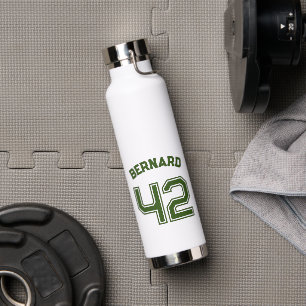 Player Number Monogram Water Bottle