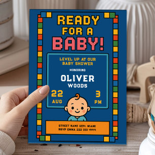 Player One: Baby Arcade Bash Invitation