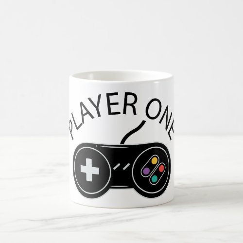 Player One Gamer _ Video Game Controller Gift Coffee Mug