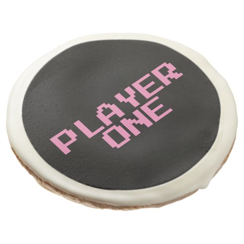 Player One Retro Video Game Sugar Cookie
