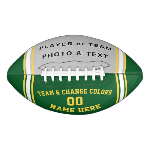 Player or Team Photo Football Change COLORS Football