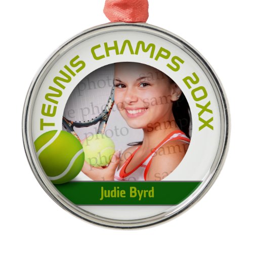 Player Photo | Tennis Champs 20XX Metal Ornament