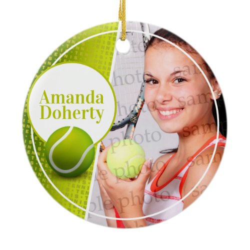 Player Photo | Tennis Sport Ceramic Ornament