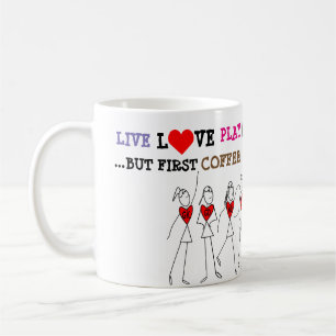 Player Positions and Funny Love Netball Quote Coffee Mug