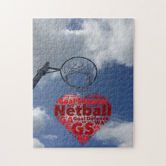 Player Positions Love Netball Jigsaw Puzzle (Vertical)