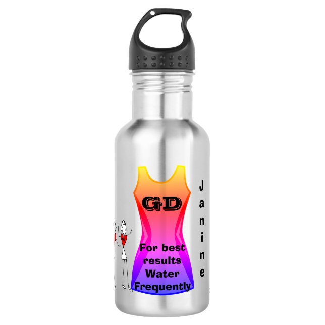 Player Positions Personalised Netball Water Bottle (Front)