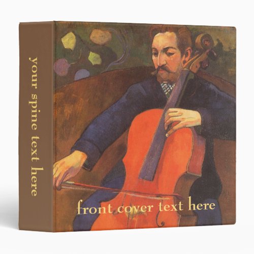 Player Schneklud Portrait by Paul Gauguin 3 Ring Binder