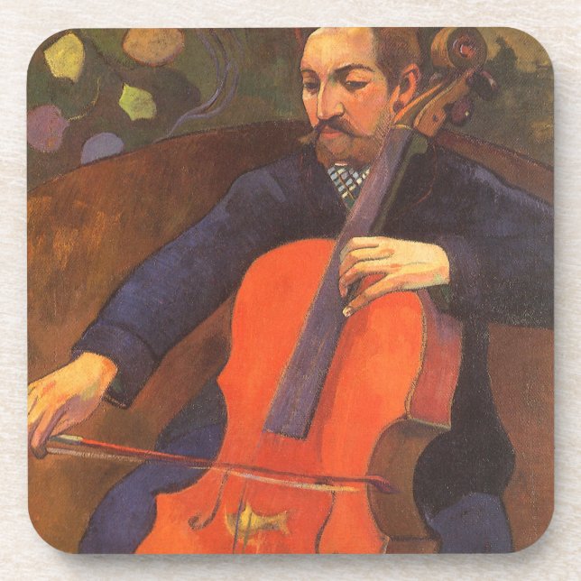 Player Schneklud Portrait by Paul Gauguin Beverage Coaster (Front)