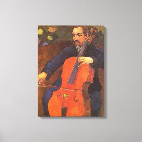 Player Schneklud Portrait by Paul Gauguin Canvas Print