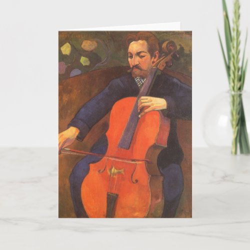 Player Schneklud Portrait by Paul Gauguin Card