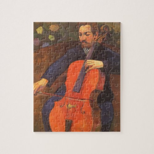 Player Schneklud Portrait by Paul Gauguin Jigsaw Puzzle