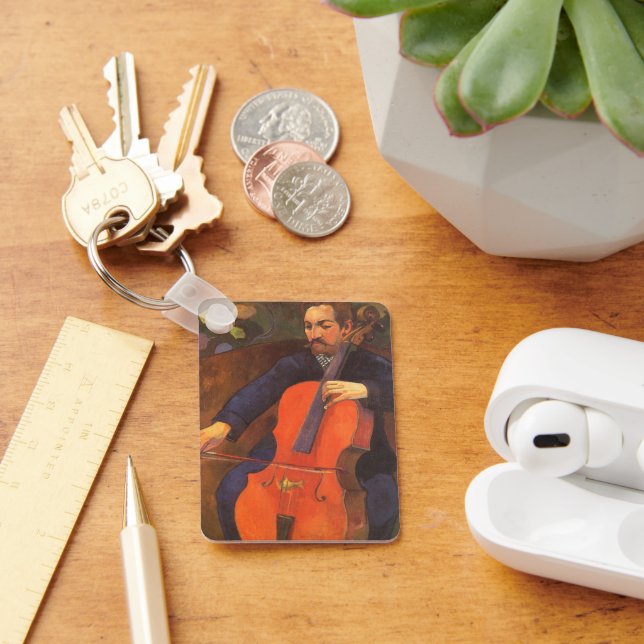 Player Schneklud Portrait by Paul Gauguin Keychain (Desk)