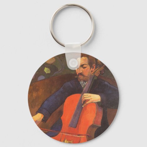 Player Schneklud Portrait by Paul Gauguin Keychain