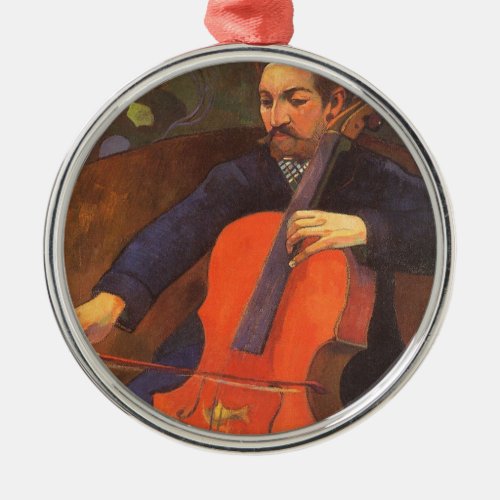 Player Schneklud Portrait by Paul Gauguin Metal Ornament