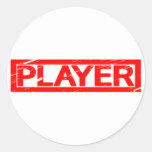 Player Stamp Classic Round Sticker