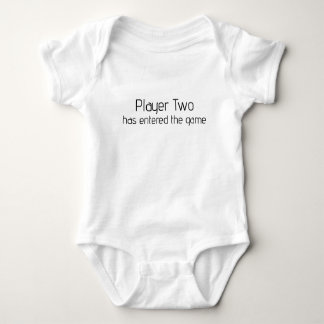 Player Two has Entered the Game Funny Gaming Onsie Baby Bodysuit