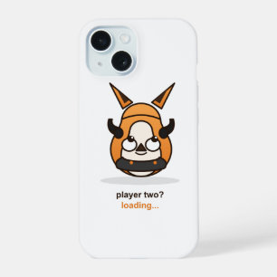 Player Two Loading Cute Gamer Fox Controller iPhone 15 Case