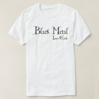 Playera Black Metal Inner Circle (black ink) T-Shirt