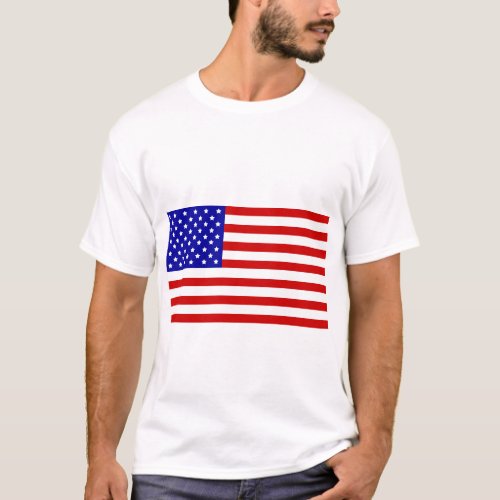 Playera con bandera de Estados Unidos T_Shirt