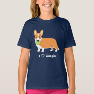 Playera Cute Red Cardigan Welsh Corgi Perros Amantes