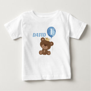 Playera De Bebé Aniversario del oso de peluche niño