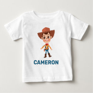 Playera De Bebé Historia del juguete Woody personalizado