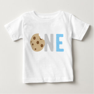 Playera De Bebé Primer cumpleaños de la leche y las cookies