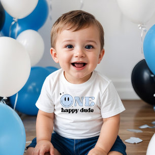 Playera De Bebé TRAVIS One Happy Dude Yellow Smile Face