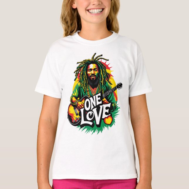 Playera One Love the King of Reggae T-Shirt (Front)