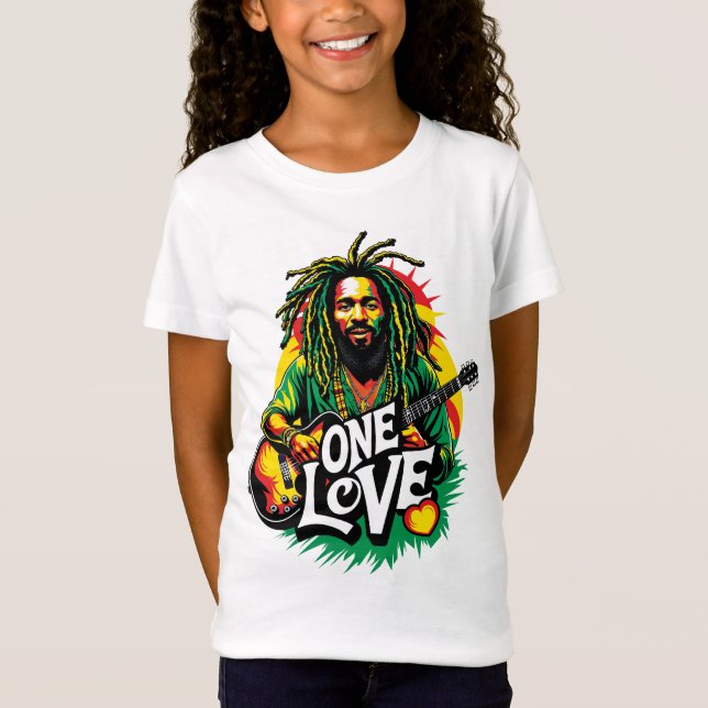 Playera One Love the King of Reggae T-Shirt (Front)