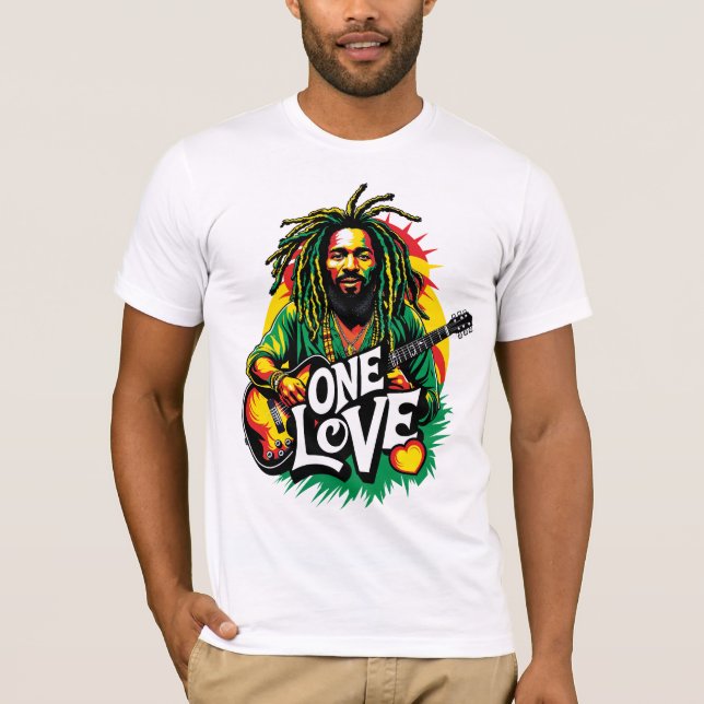 Playera One Love the King of Reggae T-Shirt (Front)