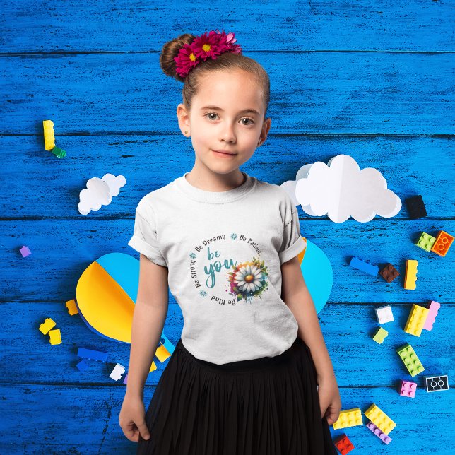 Playera Watercolor Flower Design and Motivacional T-Shirt (Creator Uploaded)