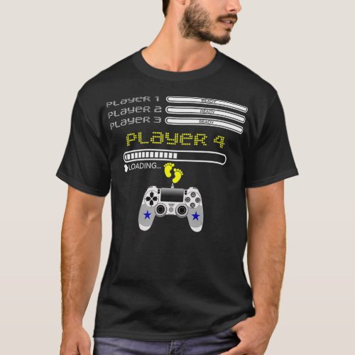 Players 123 Ready Player 4 Loading Funny Gaming  T_Shirt