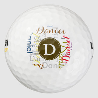 player's name golf balls