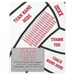 Players NAMES, PHOTO, Volleyball Coach Gift Ideas Fleece Blanket