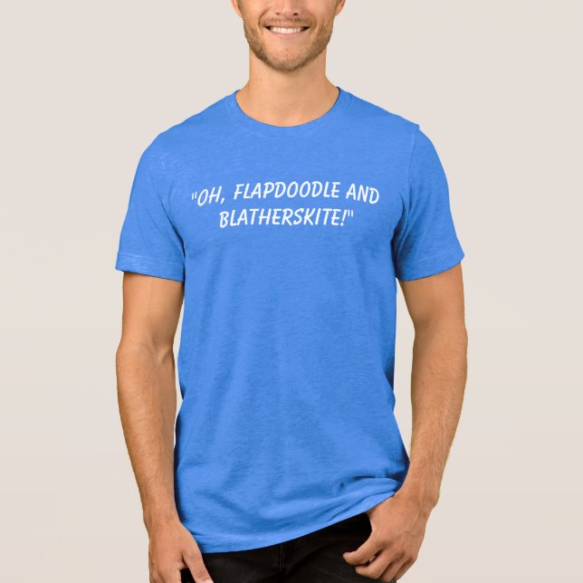 Playful and delightfully absurd. Tri-Blend shirt (Front)