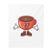 Playful and Funny Cartoon Coffee Cup