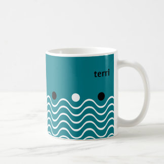 Playful and Vibrant Dots and Squiggles Coffee Mug